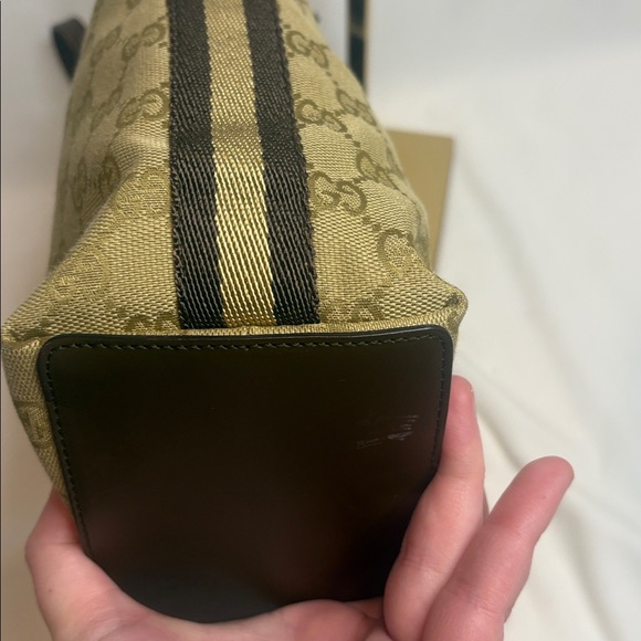 Gucci GG canvas small tote - brown and tan - Picture 9 of 12